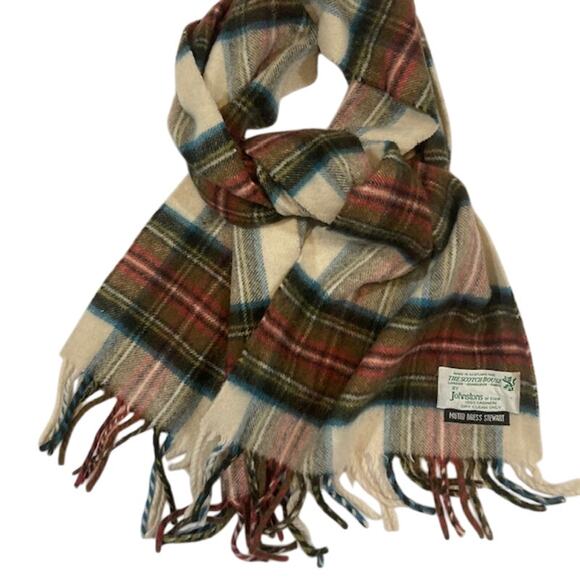 The Scotch House Men's 100% Cashmere Scarf With Fringe - Picture 1 of 5